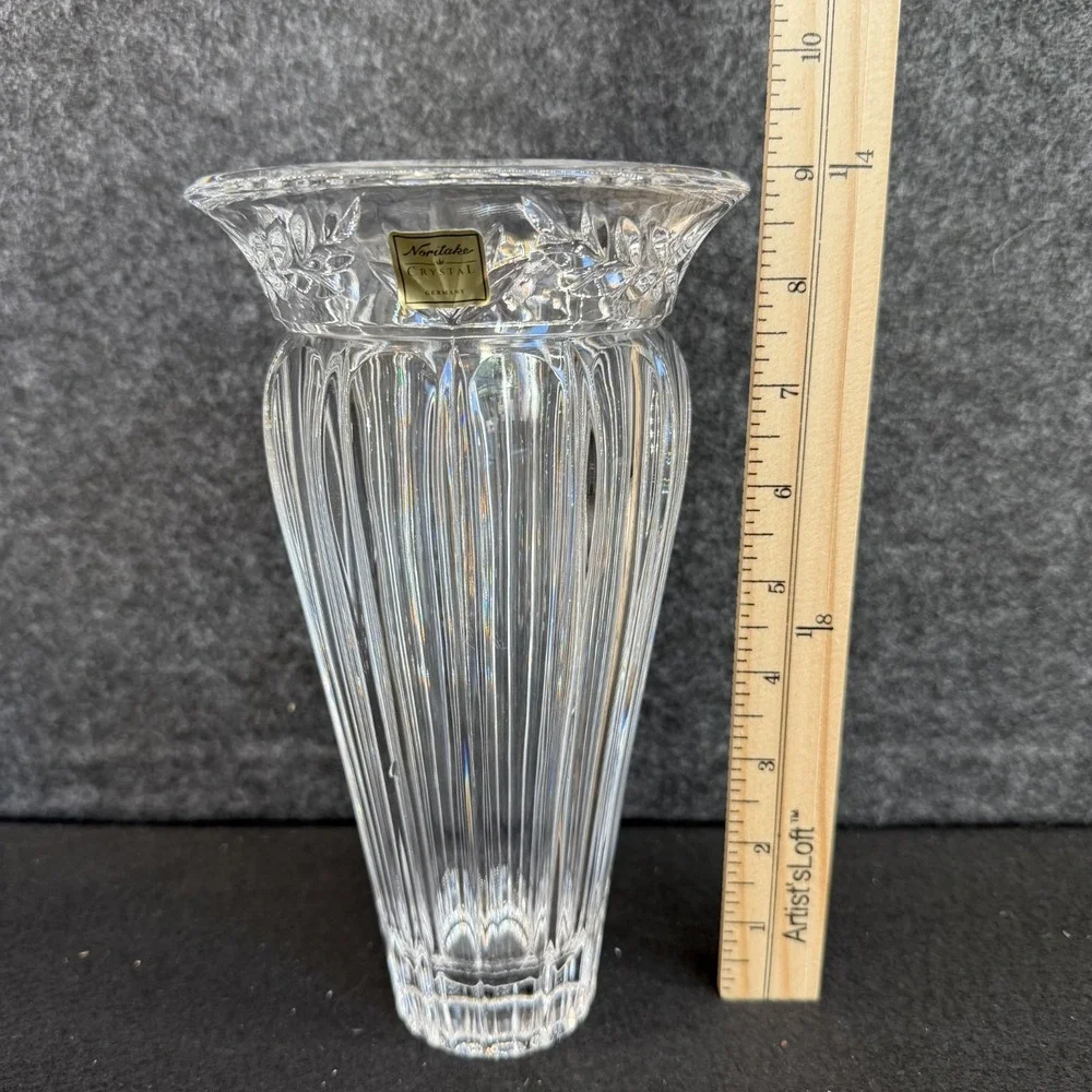 Noritake South Haven Crystal Vase 9
